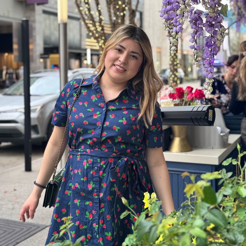 Kate Spade ♠️ strawberry shirt dress